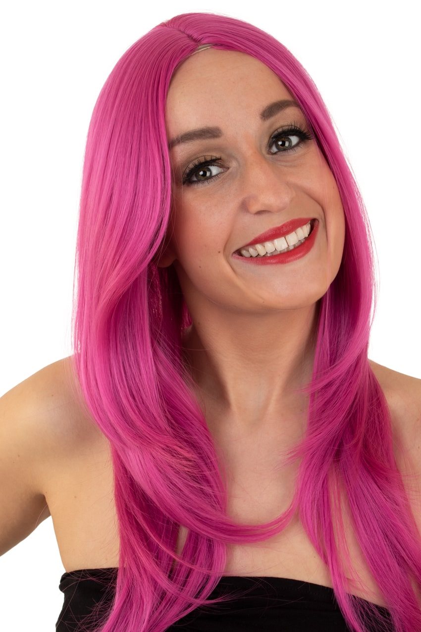 Pruik Anne Magenta