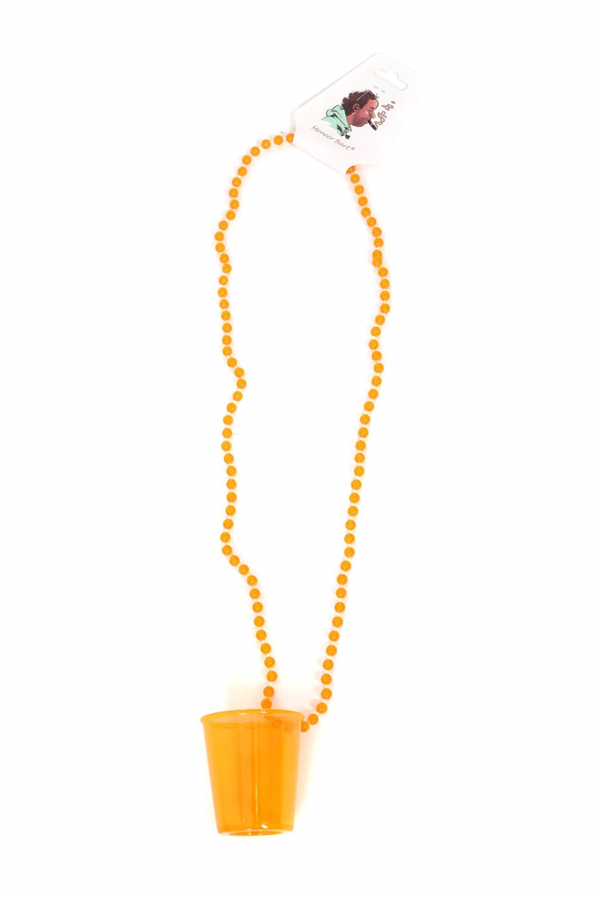 Ketting shotglass oranje