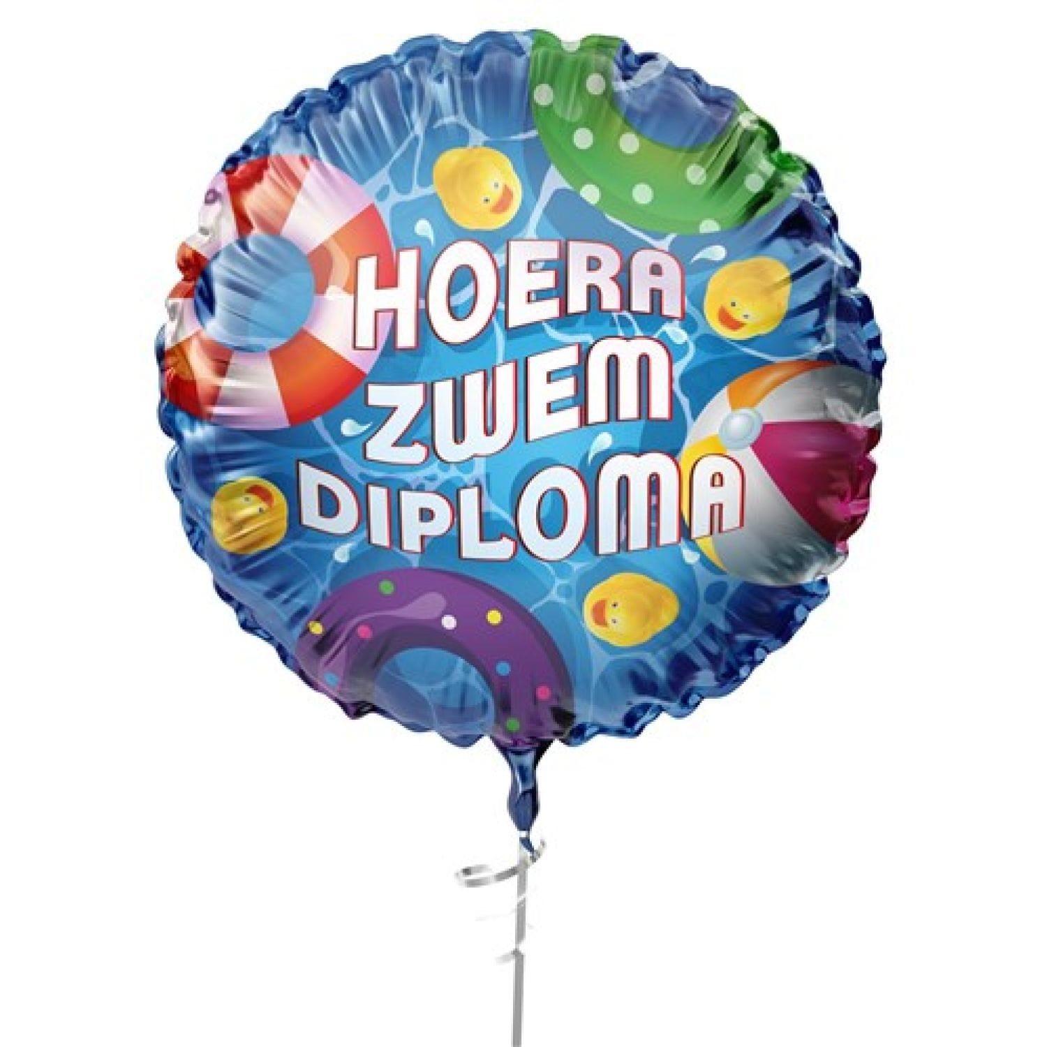 Folieballon Zwemdiploma (45cm)