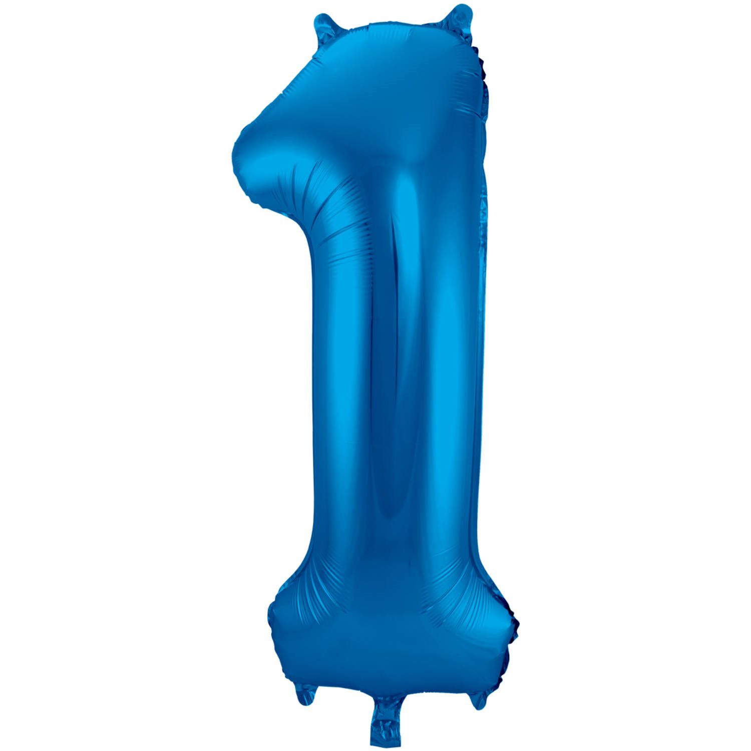 Cijferballon 1 Blauw 86cm