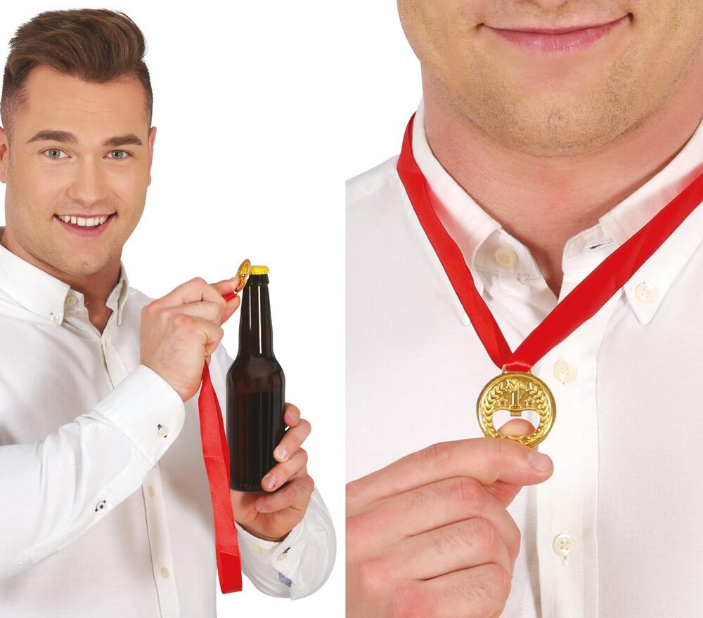 Medaille met bieropener