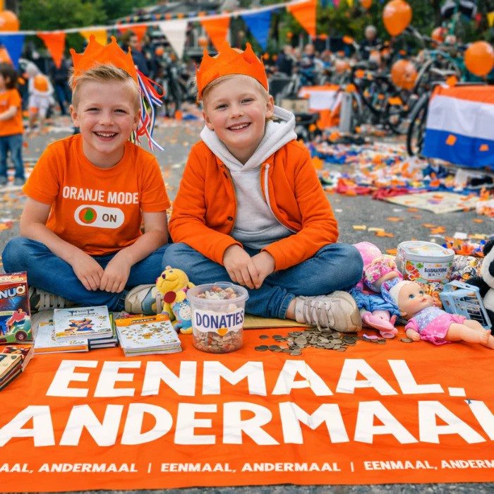 Vrijmarkt kleed - eenmaal