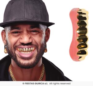 Gebit met gouden tanden