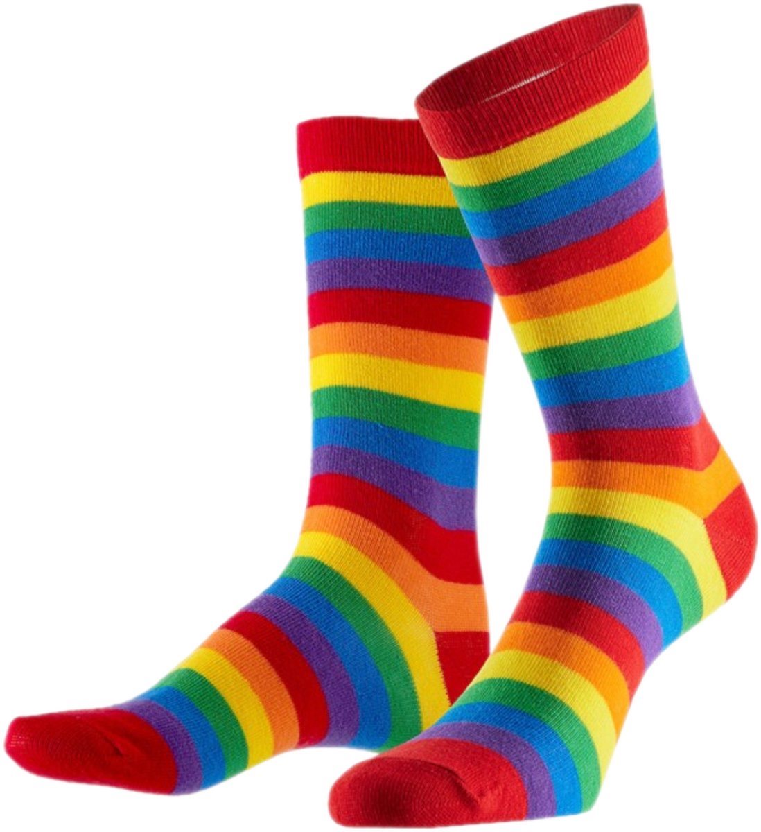 Sokken gestreept regenboog