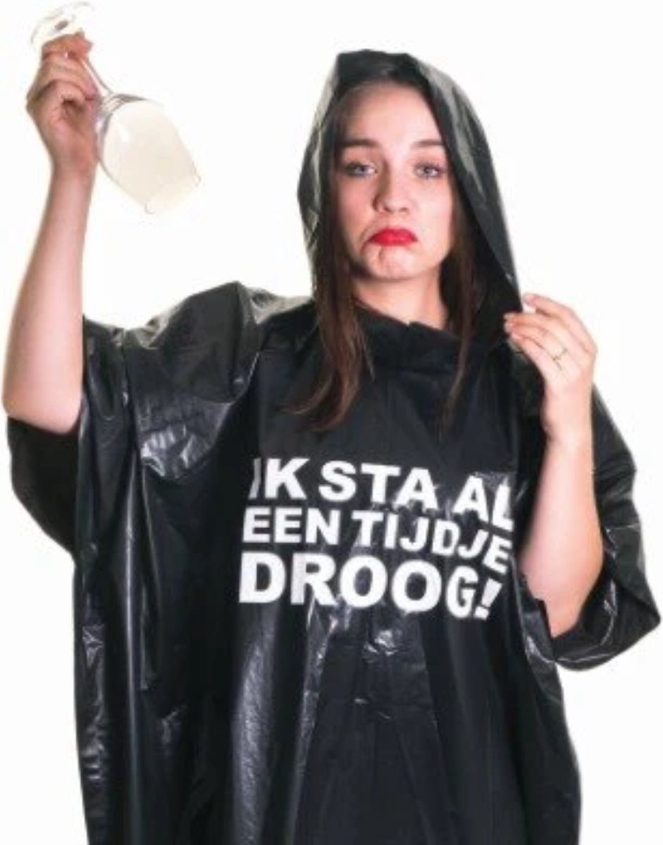 Regenponcho Tijdje Droog.