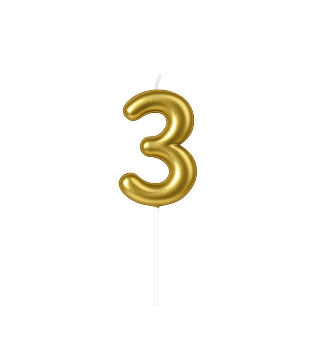 Cijferkaars 3 goud