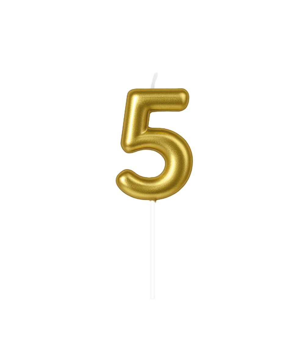 Cijferkaars 5 goud