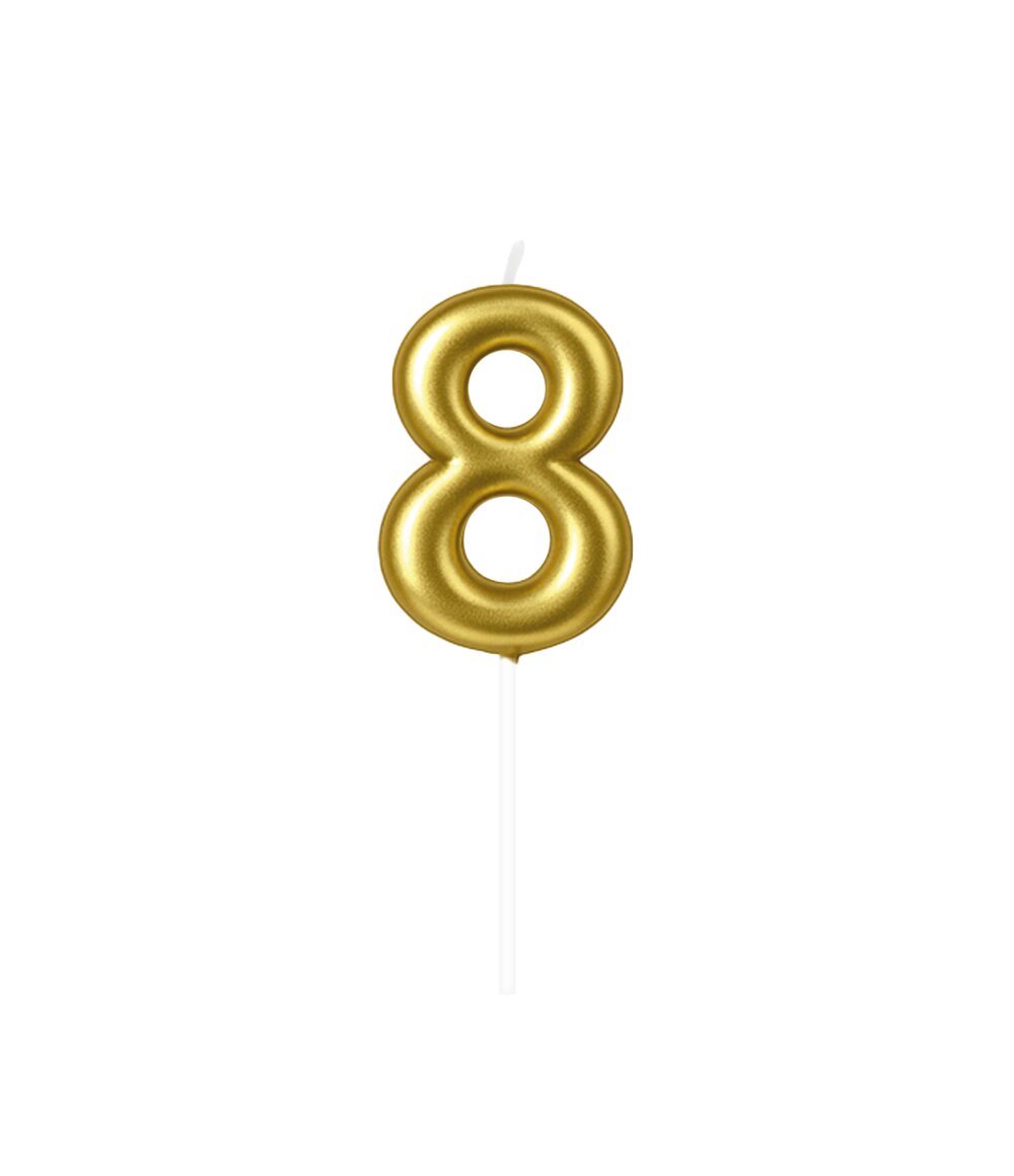 Cijferkaars 8 goud