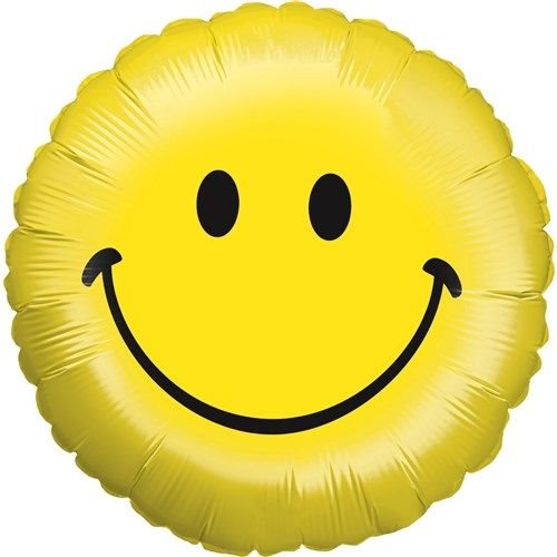 Folieballon smiley (Ø45cm)