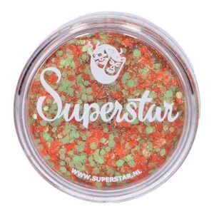 Chunky Glitter Orange & Green