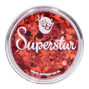 Chunky Glitter Orange & Red