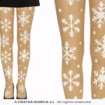 Panty kerst motief sneeuw