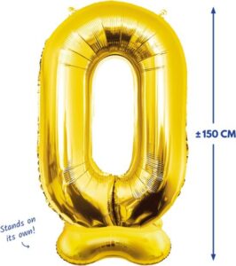 Staande XXL Cijferballon 0