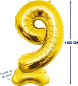 Staande XXL Cijferballon 9